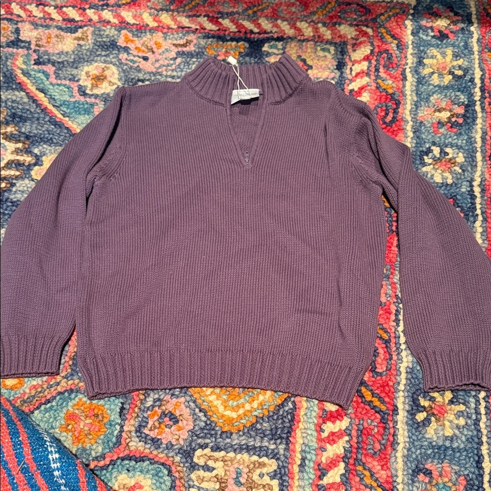 3/4 Zip Boys Little English Sweater